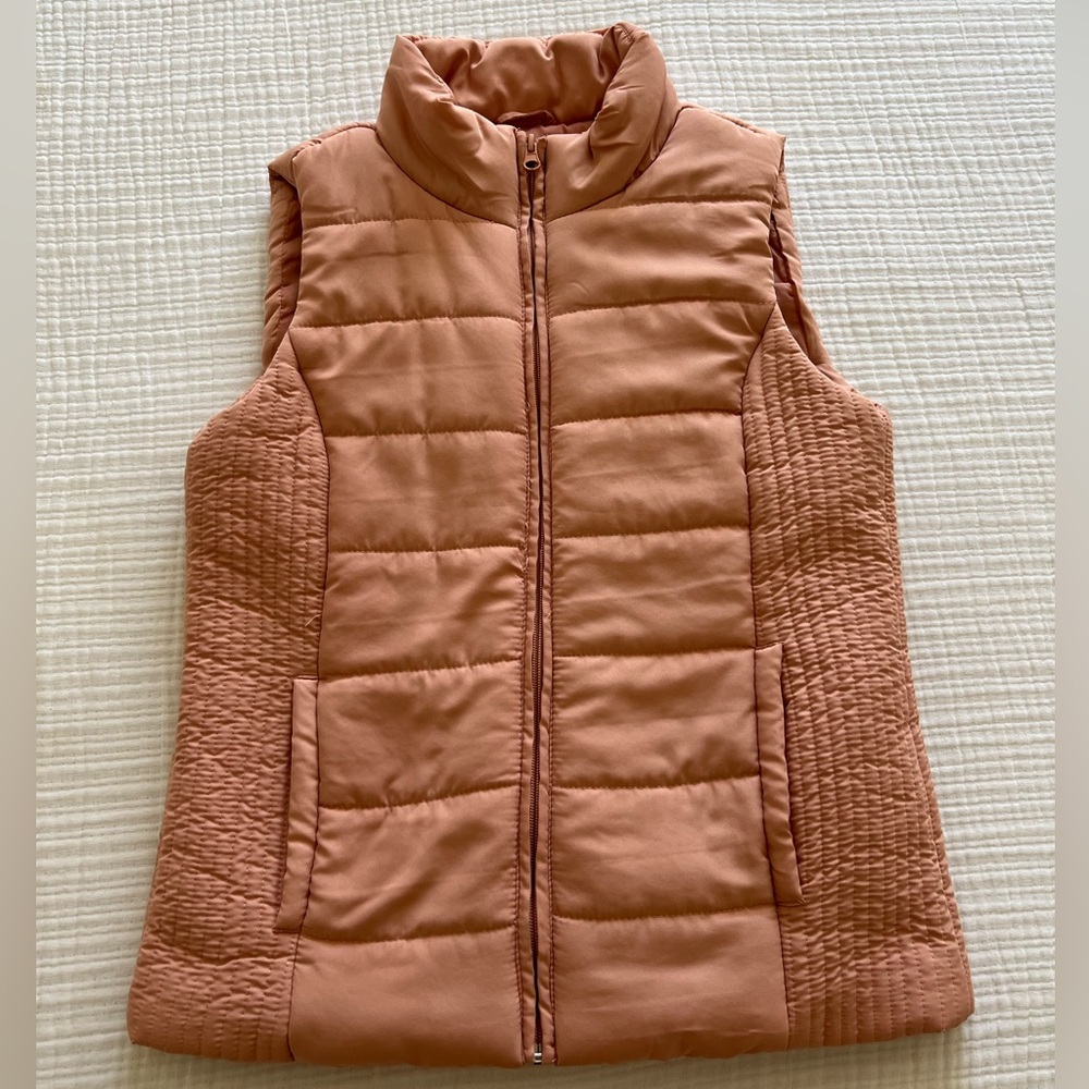New York & Company Warm Peach Vest